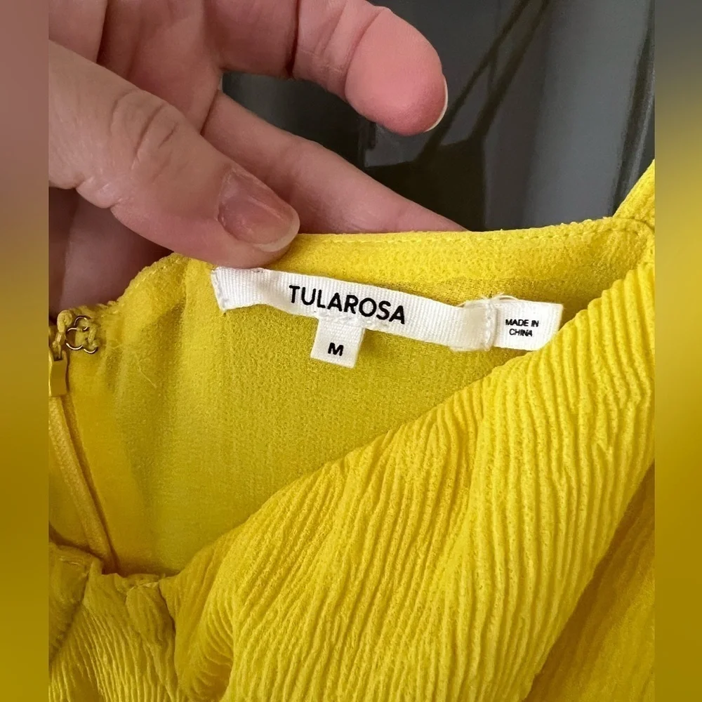 Tularosa Tinsley Dress in Vibrant Yellow - Size M - Picture 8 of 9